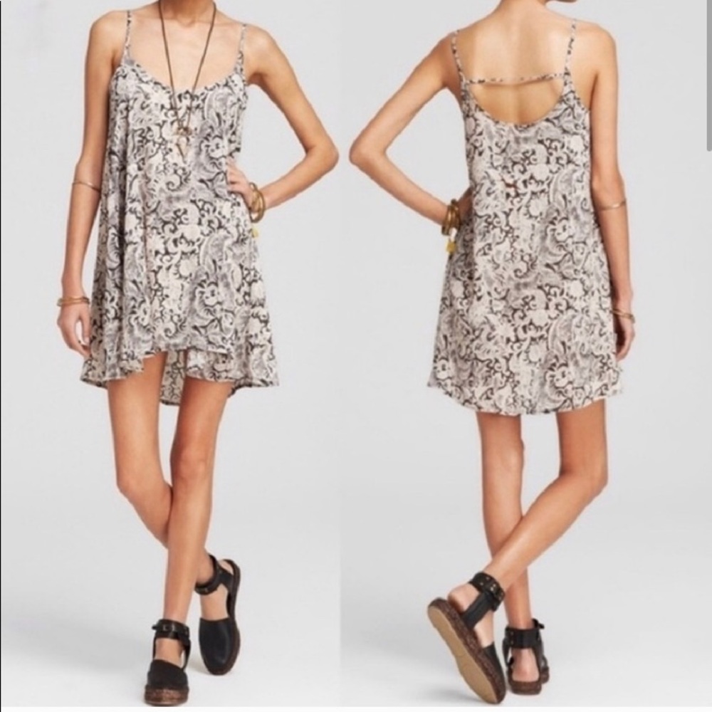 Free people paisley slip dress